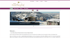 Desktop Screenshot of berghof-wagrain.at